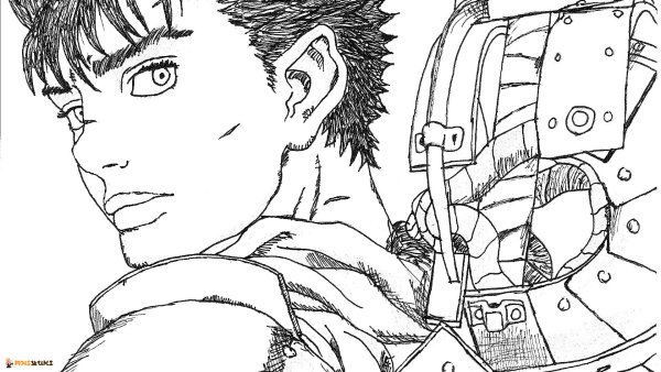 Берсерк Гатс потерял глаз