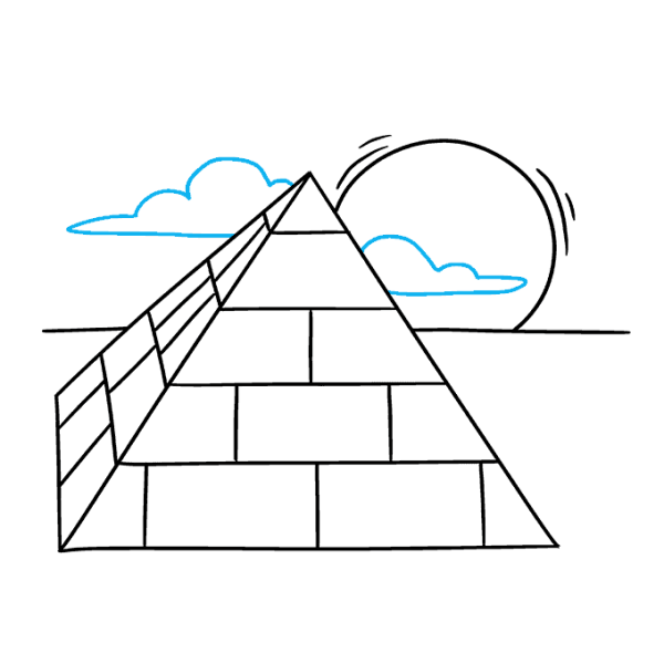 Трафарет пирамиды Египта