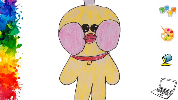 Уточка лалафанфан карандашом