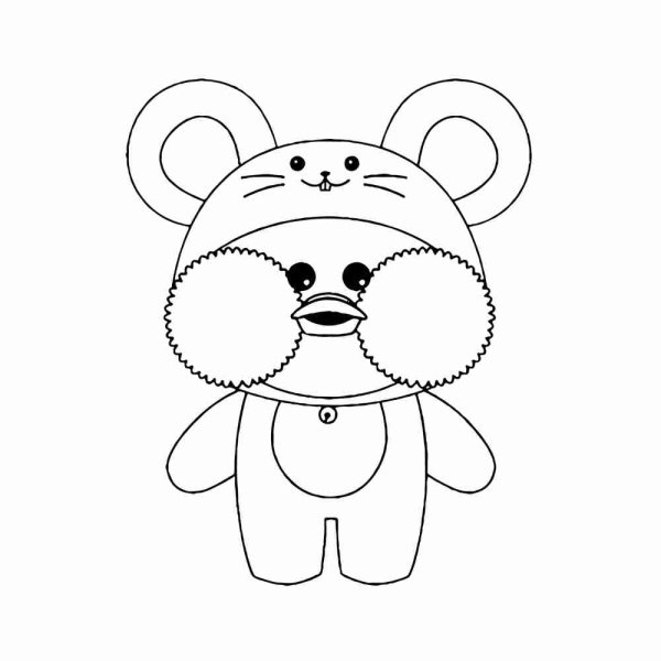 Уточка лалафан фан раскраска