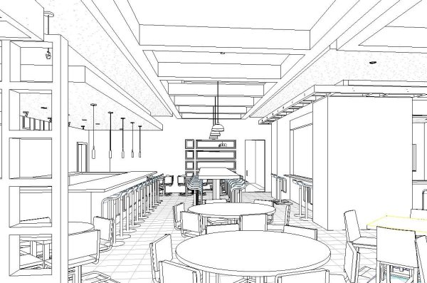 Интерьер кафе перспектива