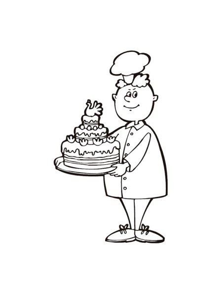 Кондитер рисунок для детей