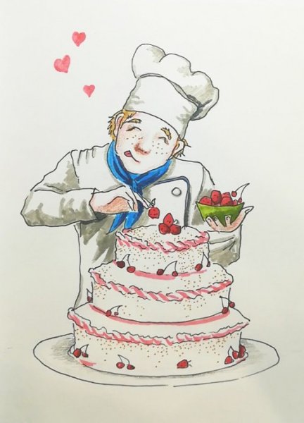 Раскраска кондитер