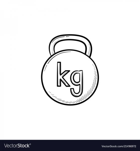 Гиря раскраска для детей