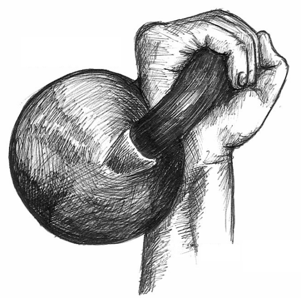 Гиря раскраска для детей