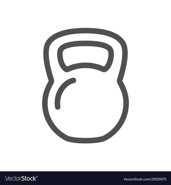 Гиря трафарет