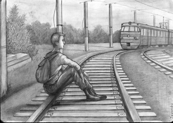 Стрелка ж.д рисунок