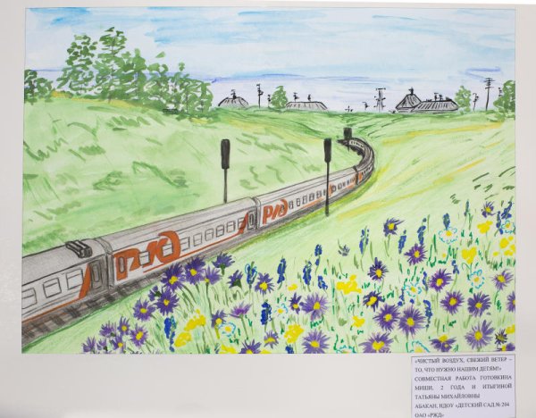 Железная дорога поворот рисунок