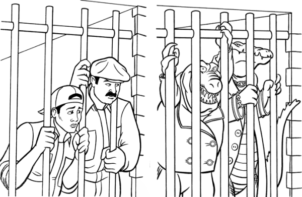 Преступник раскраска