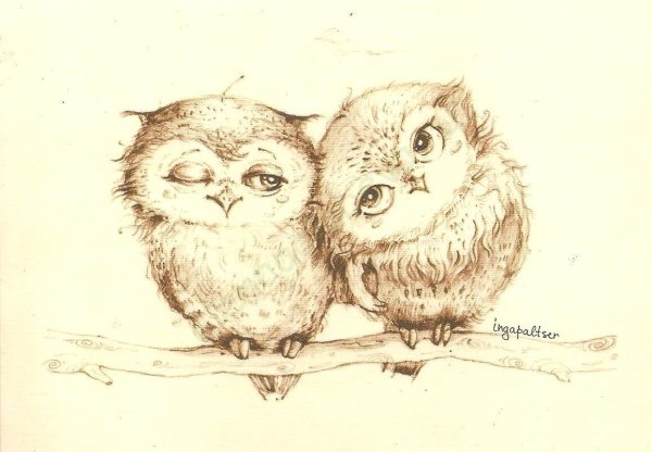 Влюбленные Совушки