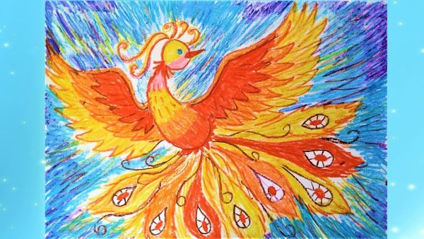 Трафарет павлина для рисования