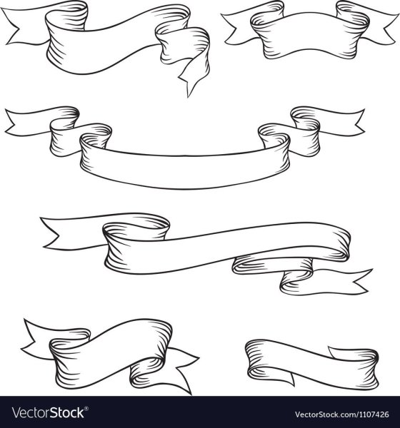 Лента для надписи контур