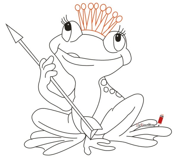 Риссунок к сказке "Царевна лягушка"