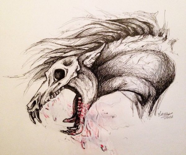 Страшные картинки карандашом