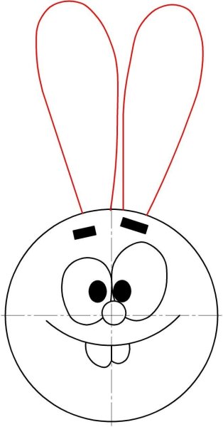 Как нарисовать Кроша из смешариков поэтапно