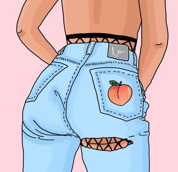 Рисунок попы