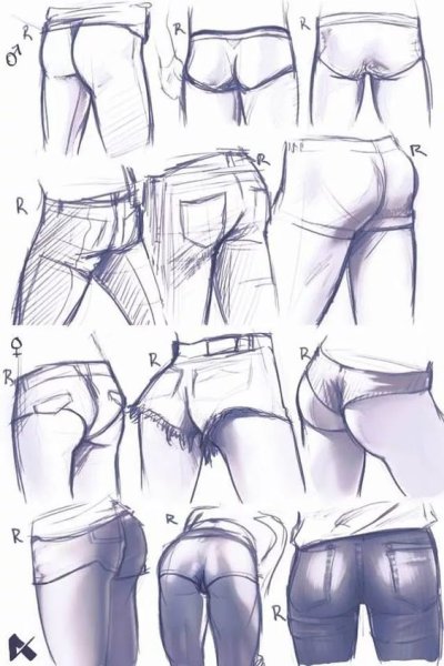 Шорты сзади референс