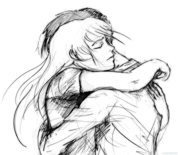 Объятия карандашом