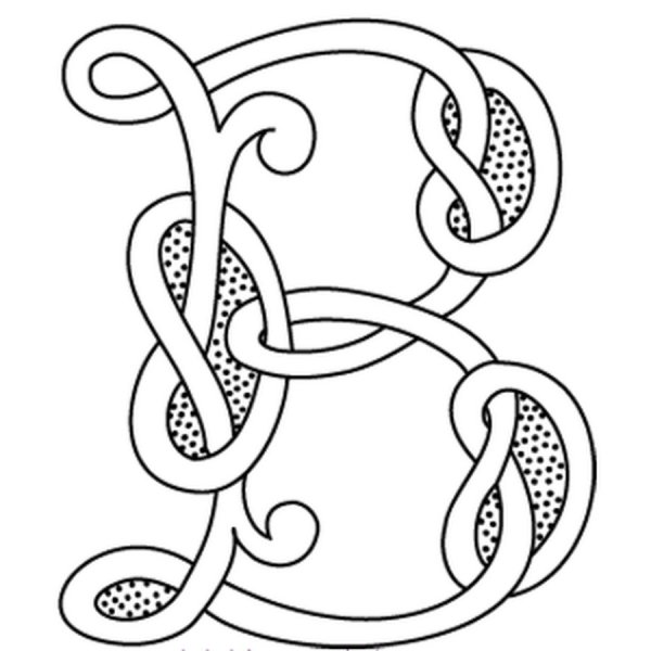 Раскраска вензеля