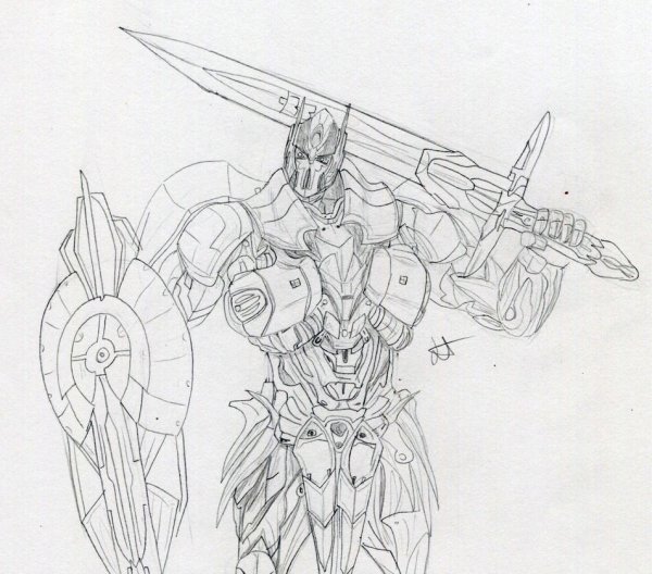 Трансформеры последний рыцарь раскраска Оптимус