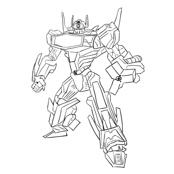 Раскраска трансформеры Прайм Шоквейв