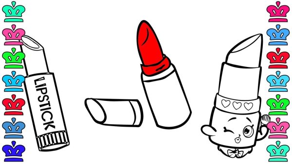 Рисунки помада лёгкие