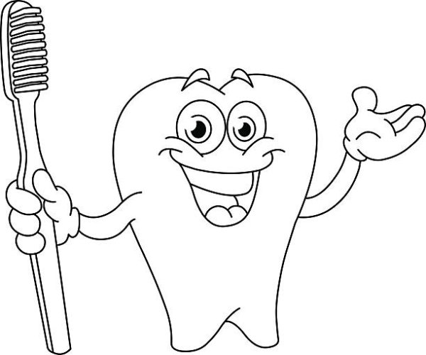 Рисование Здоровые зубы