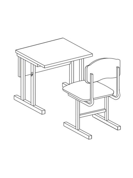 Парта раскраска