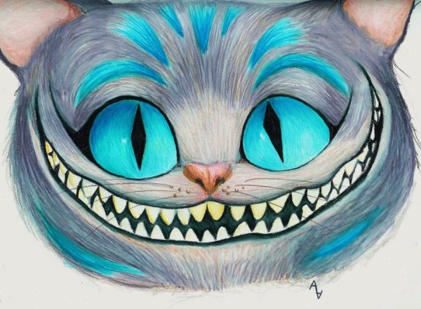 Чеширский кот из Алисы в стране чудес рисунки