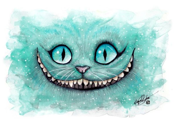Улыбка Чеширского кота рисунок