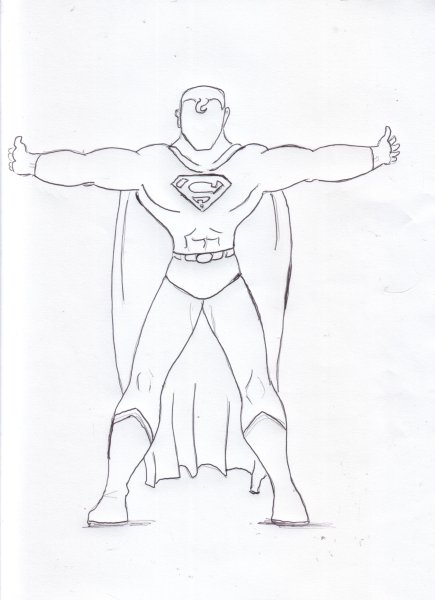 Супермен для рисования
