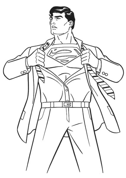 Супергерой рисунок