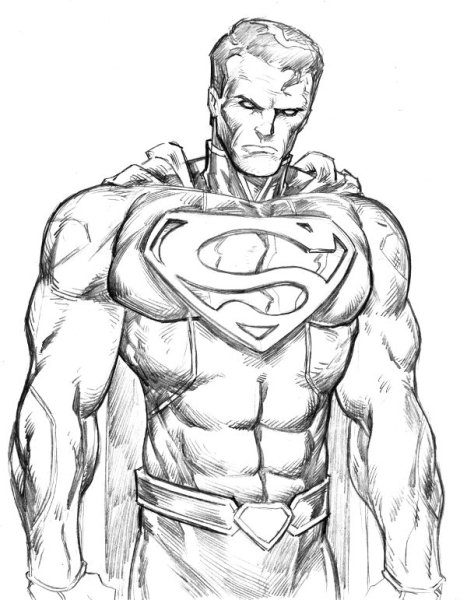 Супермен карандашом