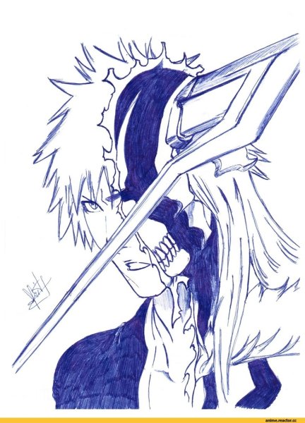 Ичиго Куросаки для срисовки