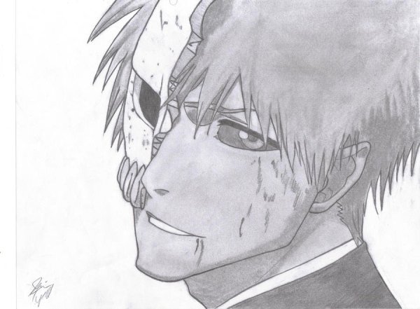 Ичиго Куросаки карандашом