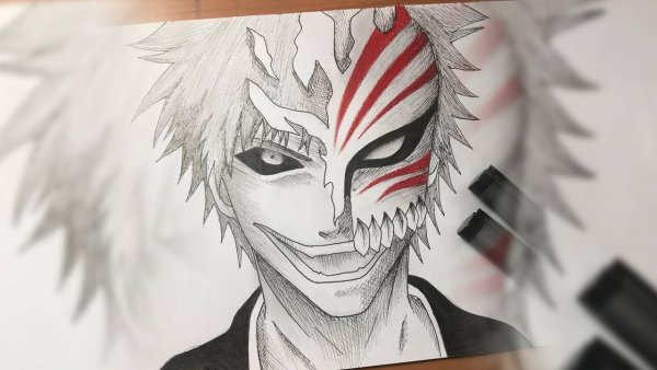 Рисовать Ичиго Куросаки