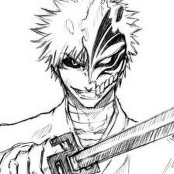 Ичиго Куросаки рисунок карандашом