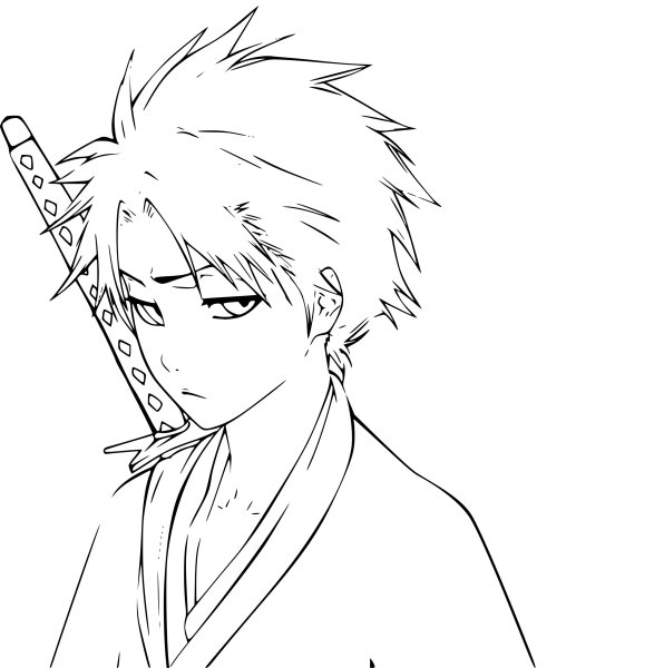 Ичиго Куросаки арт карандашом