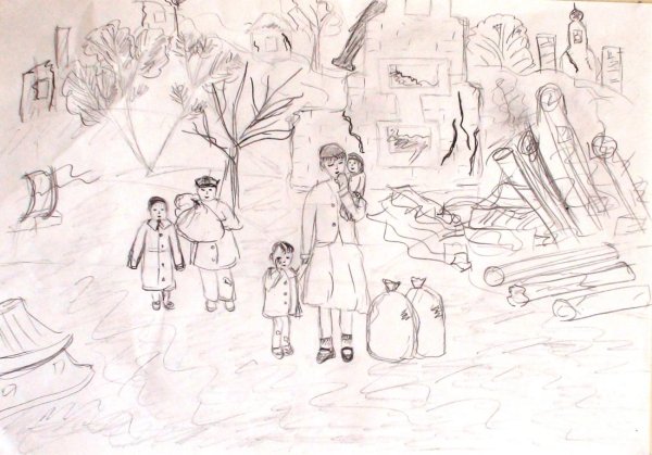 Раскраска война глазами детей