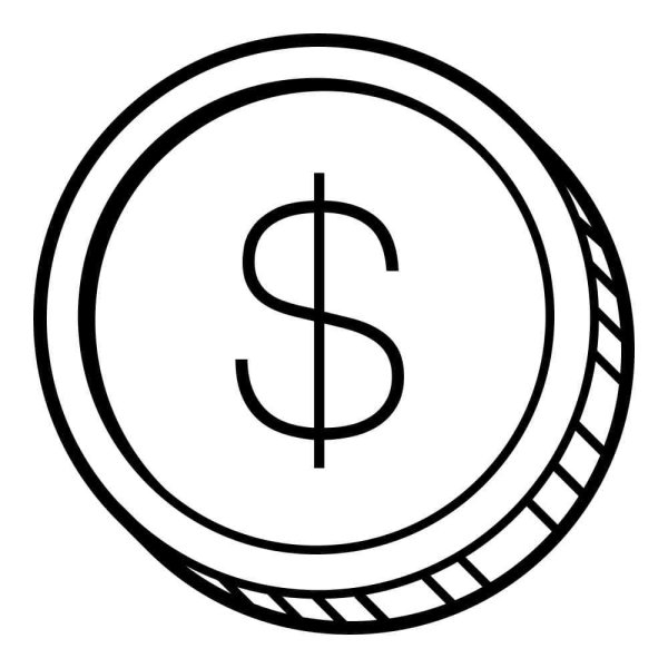 Монеты карандашом