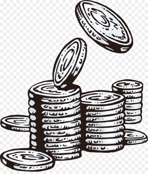 Монеты черно белые