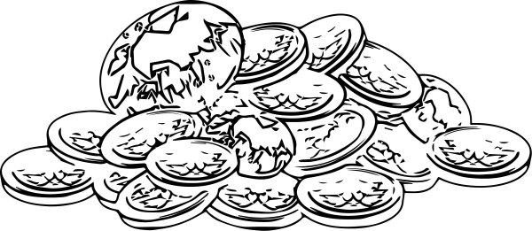 Монеты падают вектор