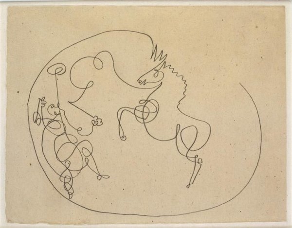 Рисунки Пикассо одной линией