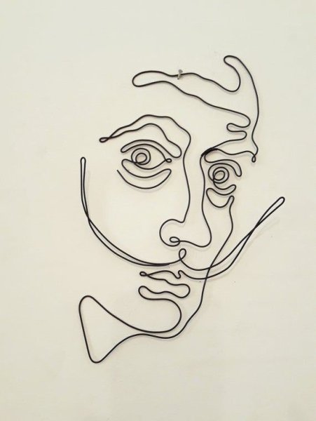 Salvador Dali line Art