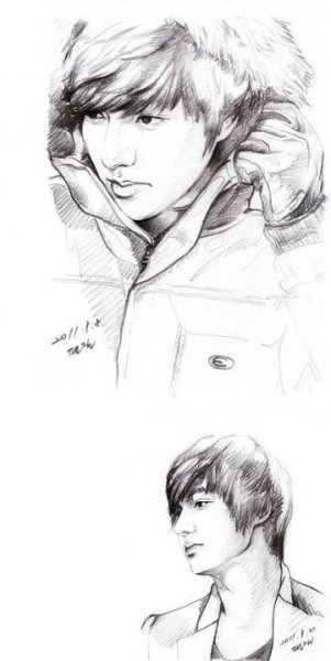 Ли мин Хо рисунок