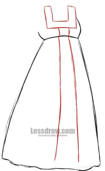 Эскиз праздничного костюма