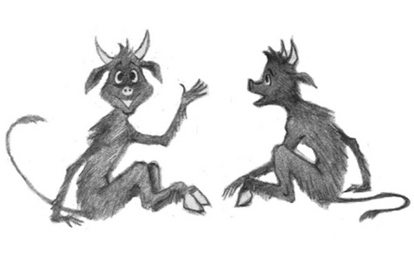 Черт карандашом