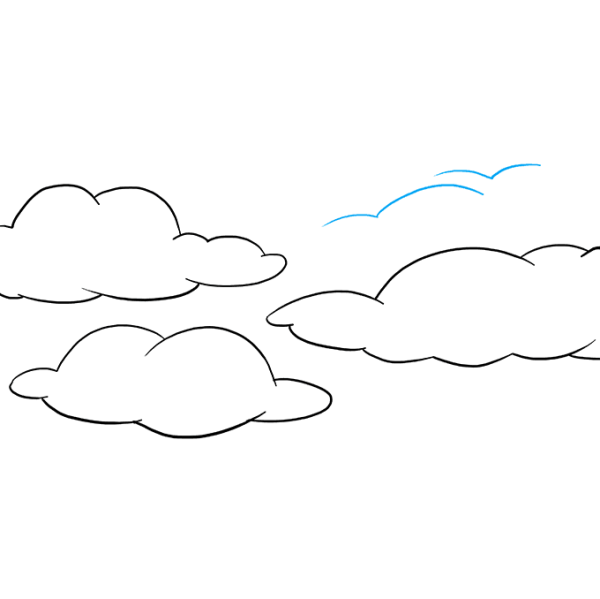 Рисунки для срисовки облако