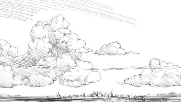 Зарисовка облаков