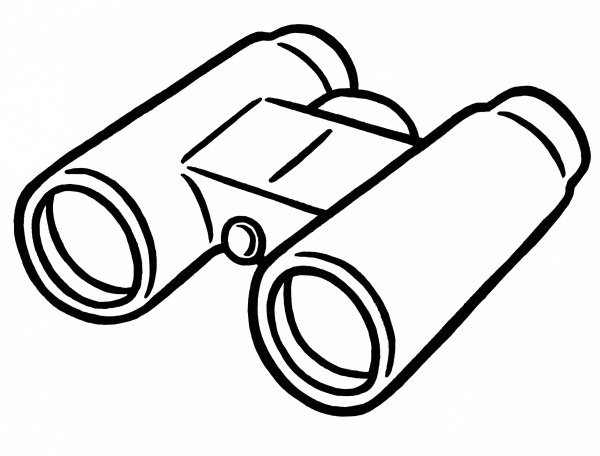 Бинокль нарисовать